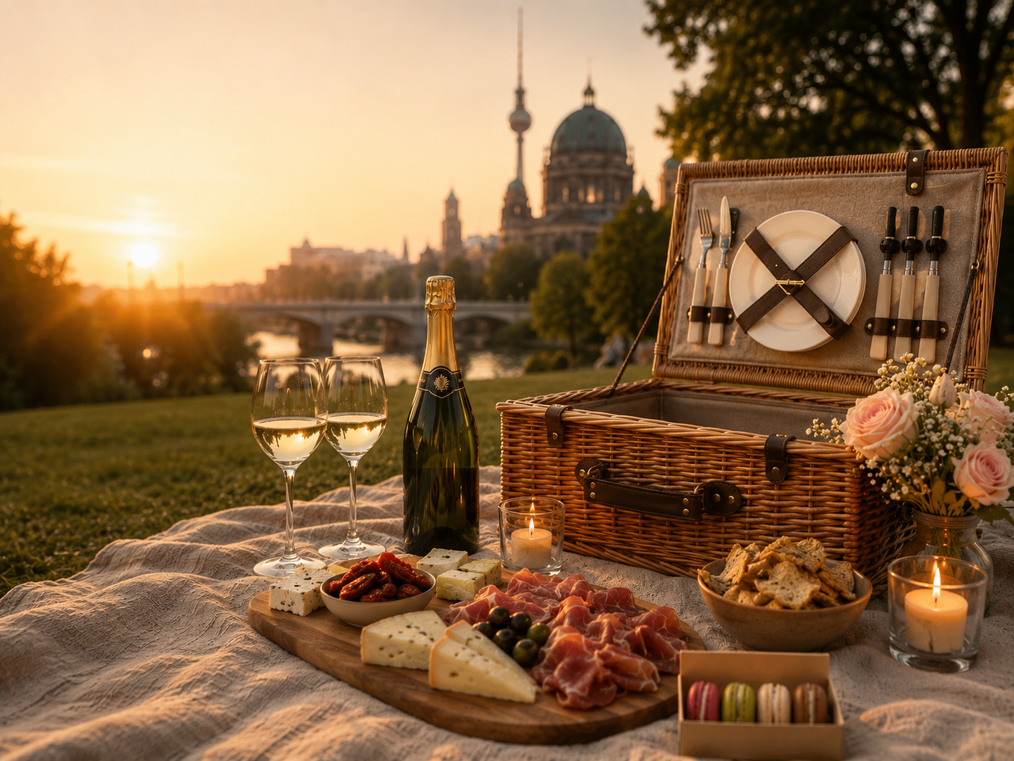 Le Rendez-vous. Romantischer Picknickkorb Berlin Augusta