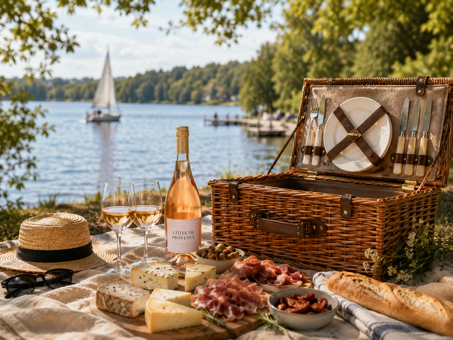 Am Seeufer – Picknickkorb Berlin, Augusta