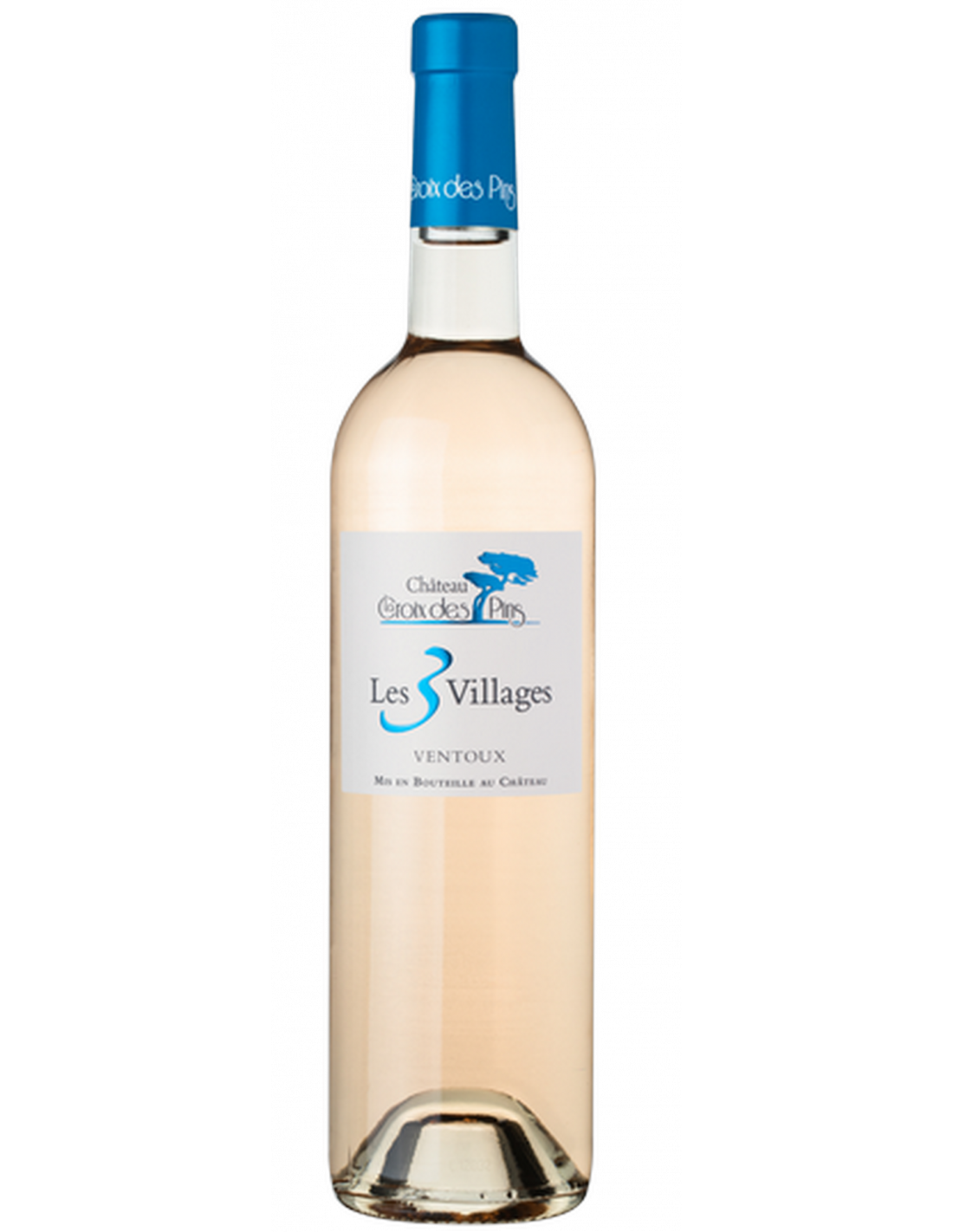 Les 3 Villages Rosé - Ventoux AOP Château la Croix des Pins 2024 0,75 L