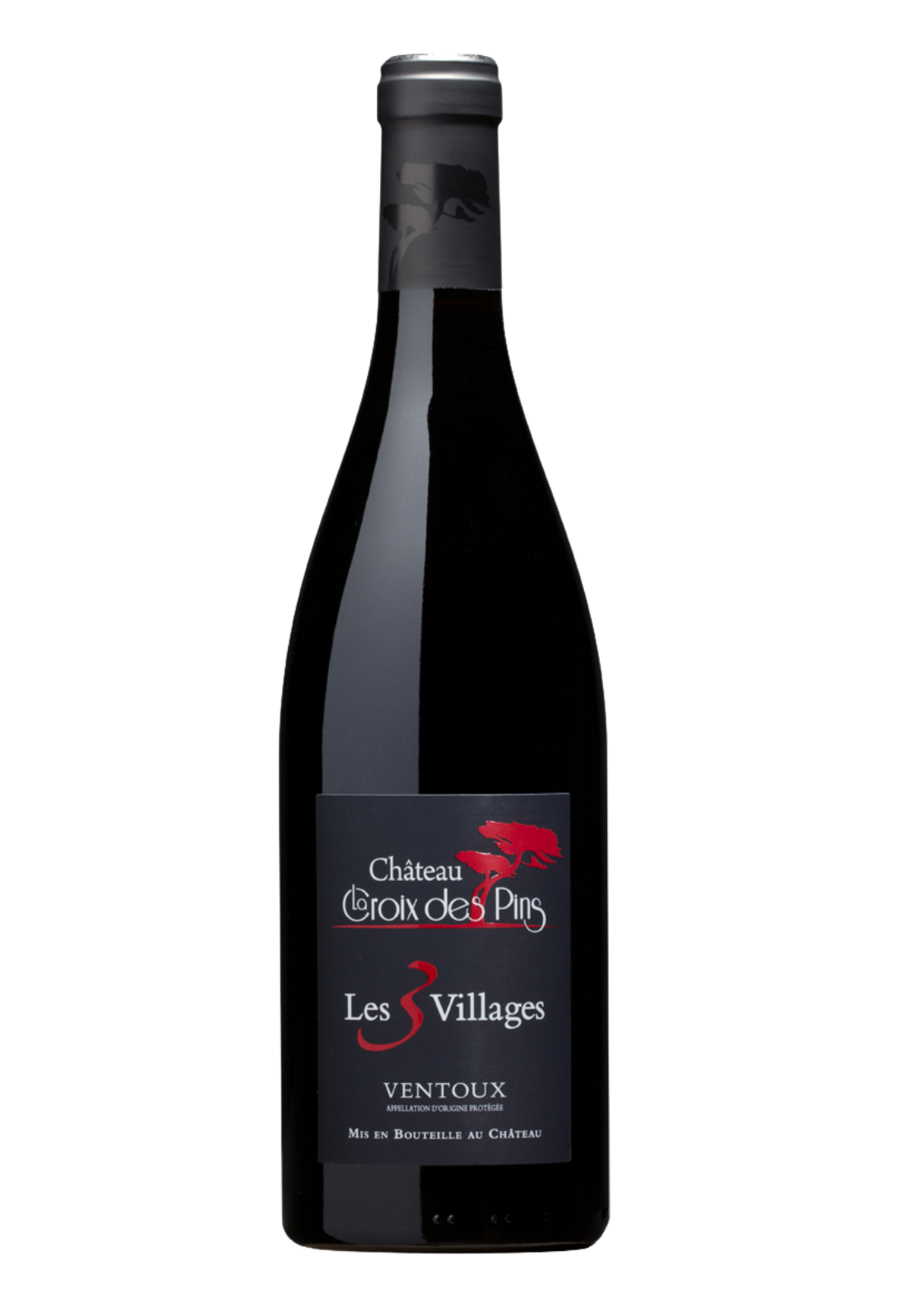 Les 3 Villages Rouge - Ventoux AOP Château la Croix des Pins 2022 0,75 L