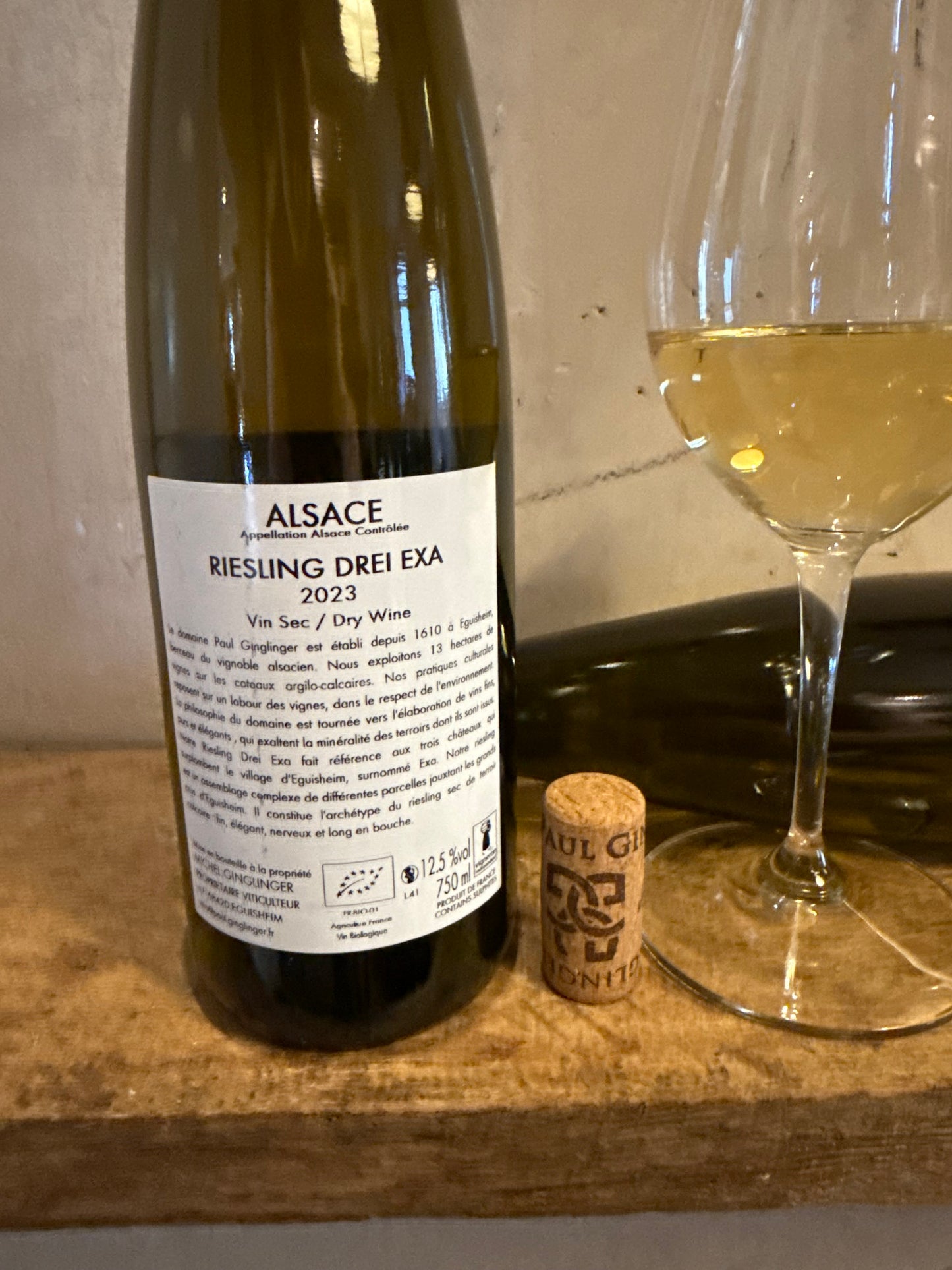 Riesling Drei Exa Alsace AOC Ginglinger 2023 0,75 L