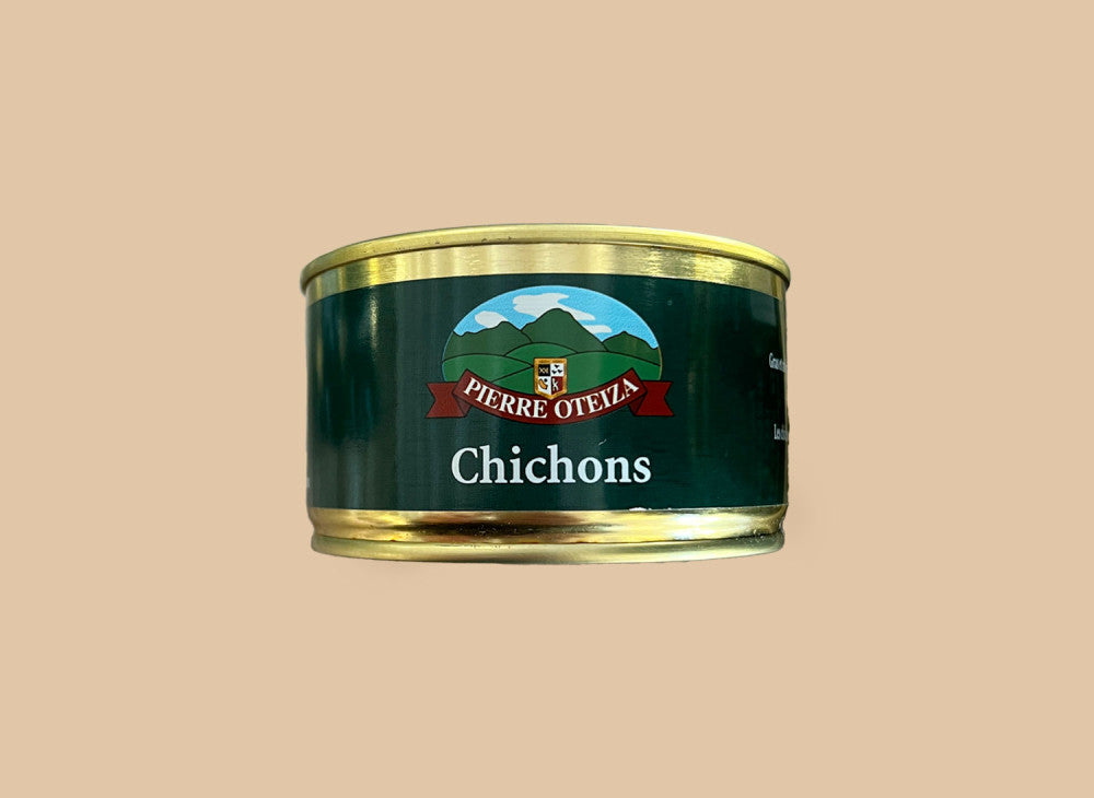 Pierre Oteiza Chichons 190 g — Konservendose mit baskischer Schweinerillette aus dem Aldudes-Tal